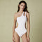 Traje de Baño Retro Escotado Sexy Entero con Cobertura Abdominal