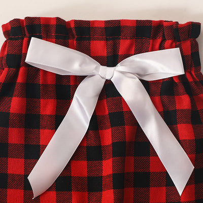Conjunto Formal de 3 Piezas: Pantalón Cuadros con Corbatín - Image 5