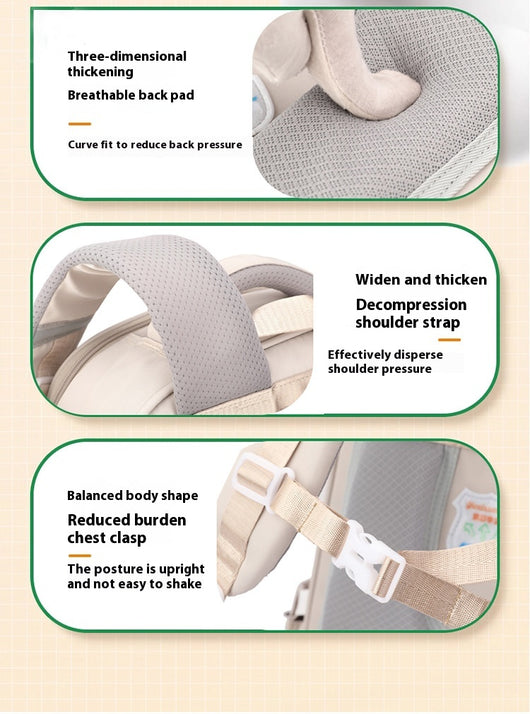 Mochila Escolar Niña Ergonómica Estilo Británico - Protección de Columna Vertebral - Image 24