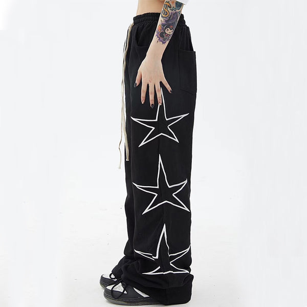 Pantalones Anchos de Cinco Estrellas para Hombre