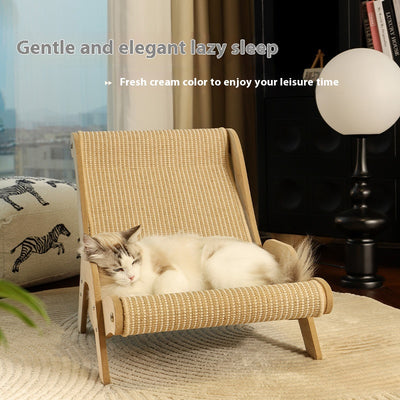 Nido Rascador para Gatos con Sisal Transpirable y Reclinable