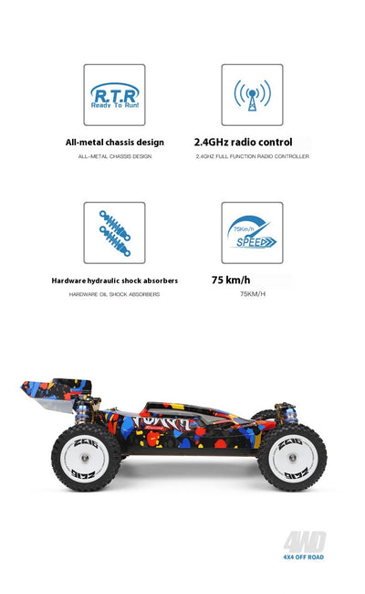 Auto de Carreras Eléctrico Tracción 4x4 Control Remoto Motor Brushless Alta Velocidad - Image 12