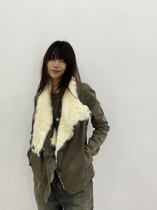 Chaqueta de Conejo Multifuncional con Cierre y Costuras Funcionales para Mujer - Image 5