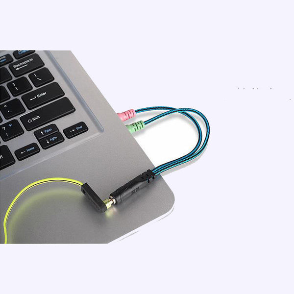 Adaptador de Audio 3.5mm para Micrófono y Auriculares