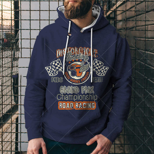 Sudadera con Capucha Estilo Retro Hombre Impresión 3D Digital Suelta