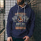 Sudadera con Capucha Estilo Retro Hombre Impresión 3D Digital Suelta