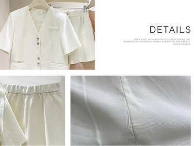 Traje Ejecutivo Mujer Cuello en V - Diseño Minimalista de Alta Moda - Image 11