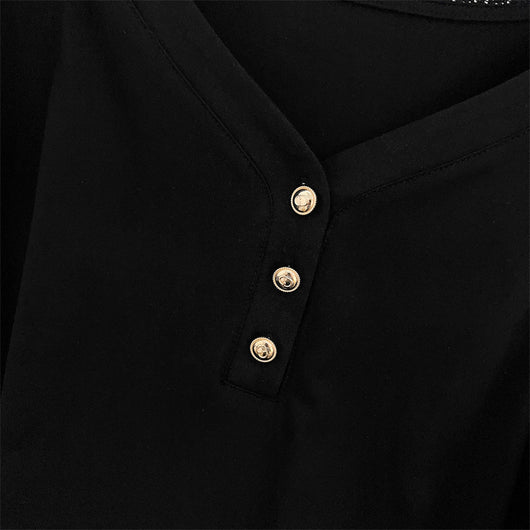 Blusa Talla Grande Escote V Suelta Efecto Adelgazante - Image 25