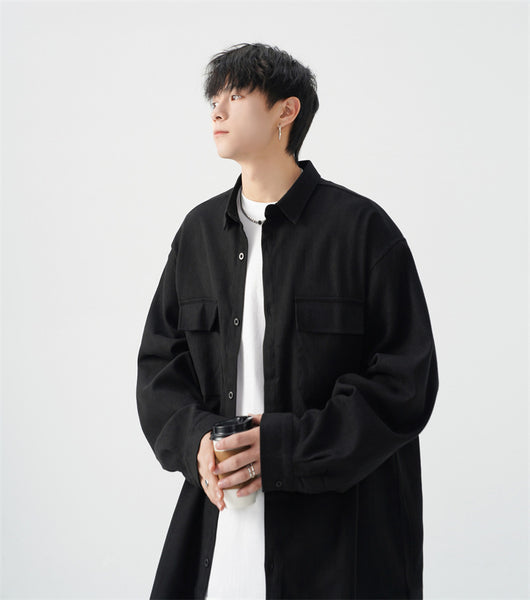 Camisa Jacket Casual Oversize para Hombre - Talla Grande - Image 18
