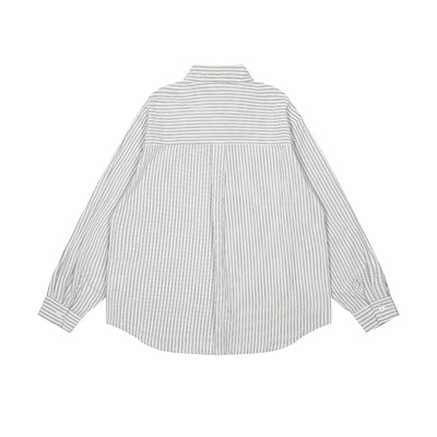 Camisa Casual de Rayas Verticales para Hombre - Image 3