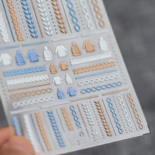 Pegatinas de Uñas con Adhesivo Dorsal Pro - Efecto Estéreo Frosted