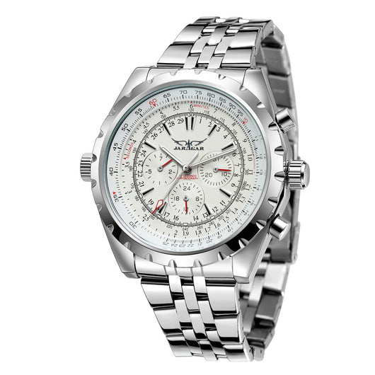 Reloj Automático de Acero Inoxidable con Doble Calendario para Hombre - Image 3