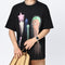 Playera de Algodón para Hombre con Estampa de Estrella de Cinco Puntas
