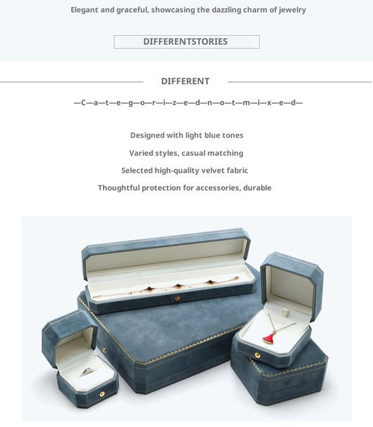 Caja Octagonal de Joyería con Encaje - Organizador de Anillos, Pendientes y Pulseras - Image 18