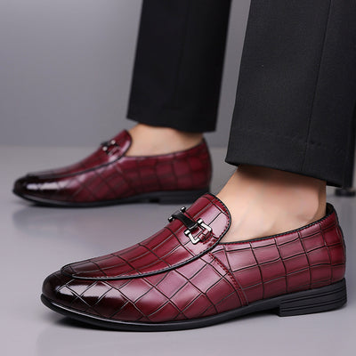 Zapatos de Cuero Ligeros Talla Grande Estilo Cuadros Lujo Premium - Image 23
