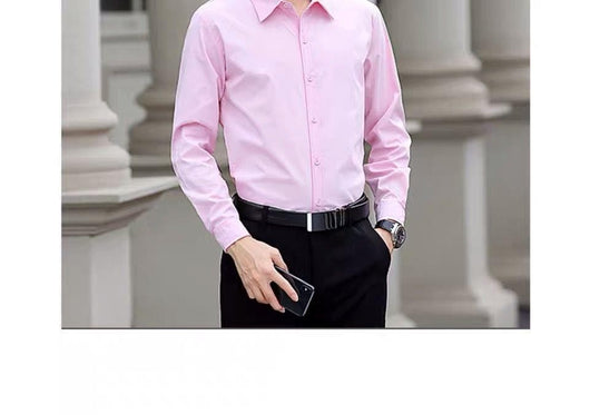 Camisa Blanca Manga Larga Slim Fit para Hombre - Versátil y Elegante - Image 26