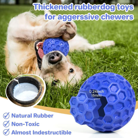 Pelota Masticable Indestructible para Perros Grandes - Juguete Interactivo Antiansied con Sonido - Image 12