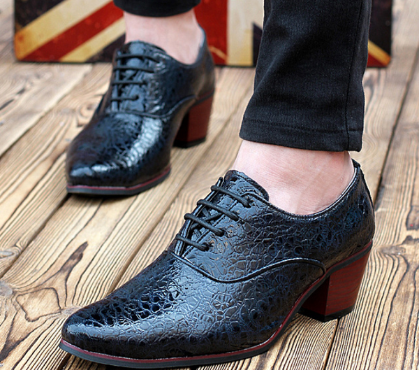 Zapatos de Moda Británica para Hombre con Punta Elevada