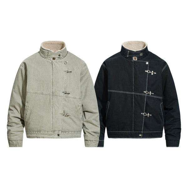 Abrigo de Algodón para Hombre con Diseño Locomotora