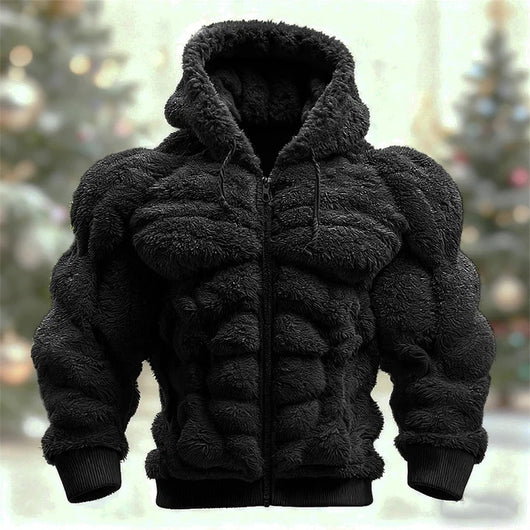 Sudadera Navideña de Franela para Hombre con Estampado Cuello Redondo - Image 8