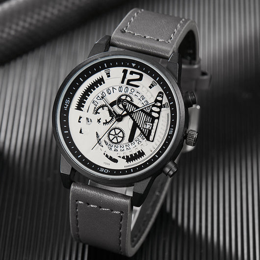 Reloj Mecánico de Diseño Calado con Calendario