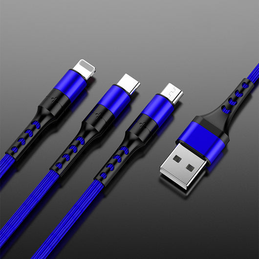 Cable de Carga Rápida Trenzado Android con Triple Conectividad - Image 8