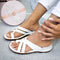 Sandalias Cuña Retro Mujer Talla Grande Estilo Europeo Casual
