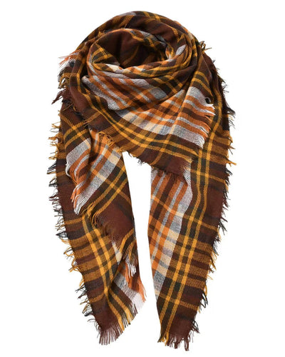 Pañoleta Cuadrada Escocesa Otoño Invierno - Diseño Europeo Americano - Image 6