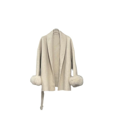 Abrigo Reversible de Lana Midi con Estilo Elegante para Mujer - Image 5