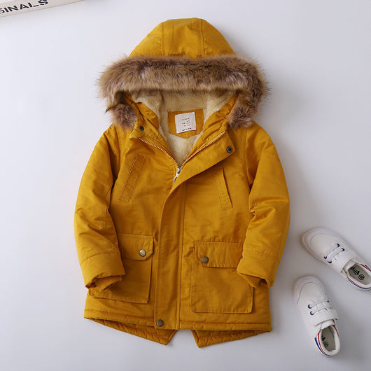 Chaqueta Acolchada Térmica para Niños - Algodón Grueso con Forro Polar - Image 6