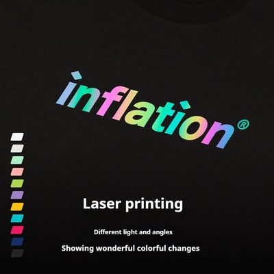 Playera Estilo Urbano con Letras Láser Deslumbrante para Hombre - Image 3
