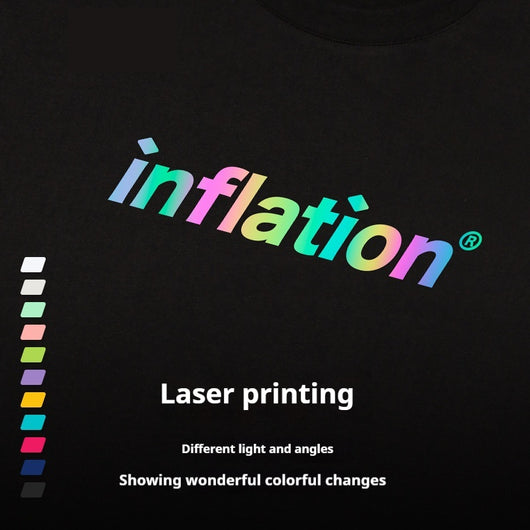 Playera Estilo Urbano con Letras Láser Deslumbrante para Hombre - Image 3