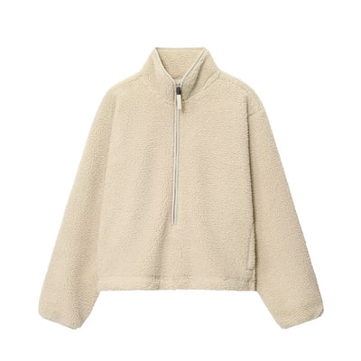 Sudadera Deportiva Teddy de Cierre con Cremallera - Colores Sólidos Versátil - Image 2