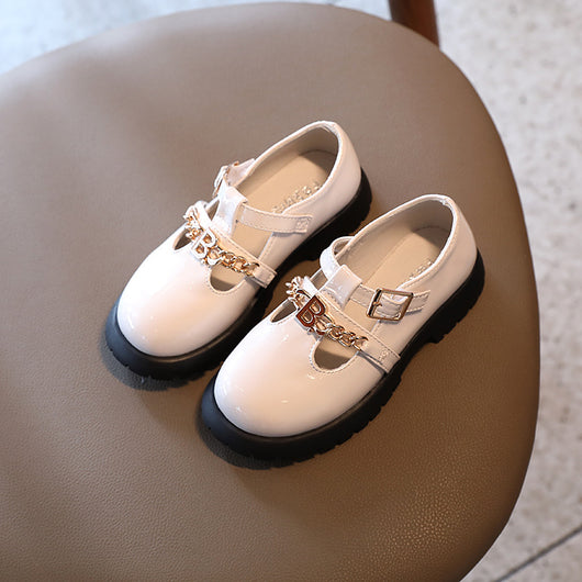Zapatos Escolares Retro de Cuero con Tacón Grueso para Niños - Image 9