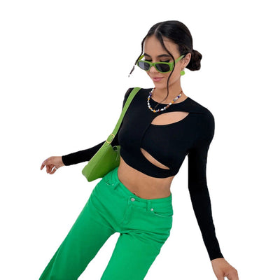 Blusa Elegante de Manga Larga con Detalles Calados - Image 5