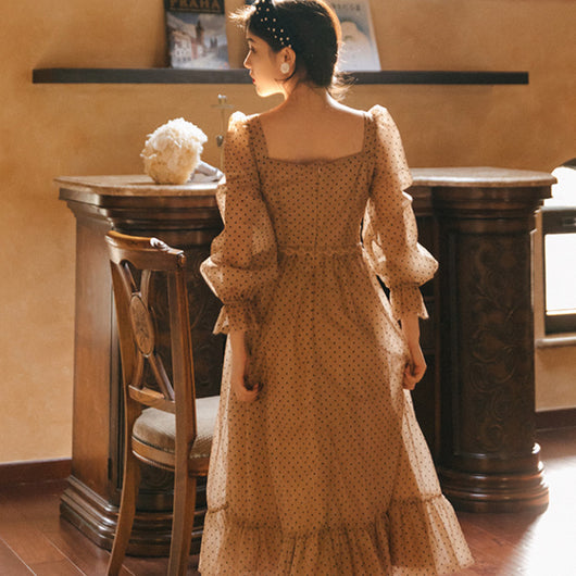 Vestido Hada Lunares Retro con Malla - Image 4