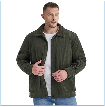 Chaqueta de Cachemira Gruesa para Hombre - Corte Holgado y Casual - Image 49