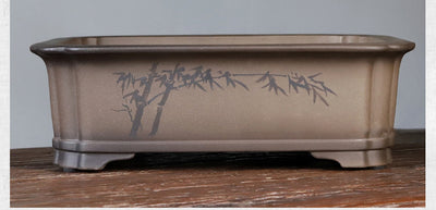 Maceta Artesanal de Arcilla Púrpura Yixing - Diseño Floral Exclusivo - Image 10