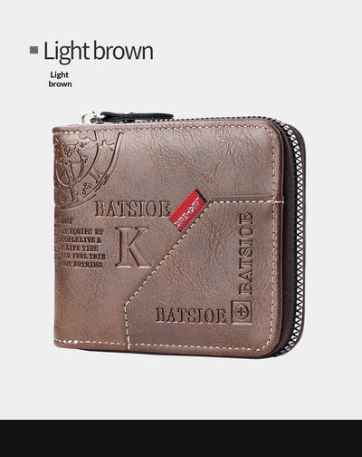 Billetera Vintage Bifold para Hombre - Estilo Europeo y Americano - Image 7
