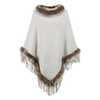 Capa Tejida con Borlas para Mujer - Diseño Elegante de Importación - Image 6