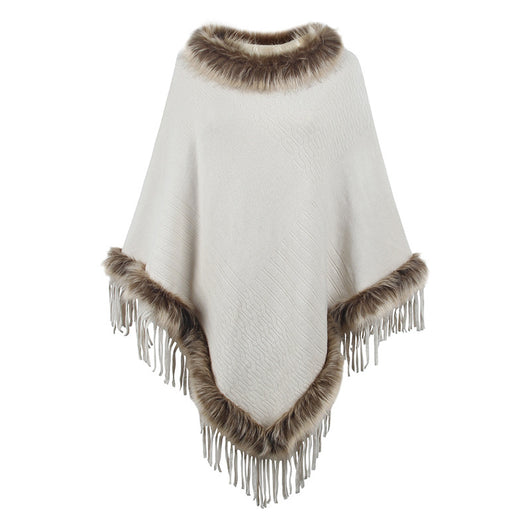 Capa Tejida con Borlas para Mujer - Diseño Elegante de Importación - Image 6