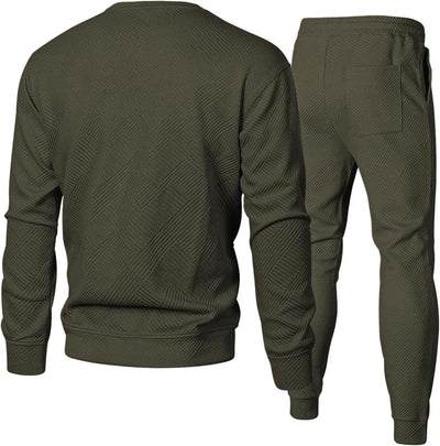 Conjunto de Suéter Jacquard Cuello Redondo para Hombre - Image 31