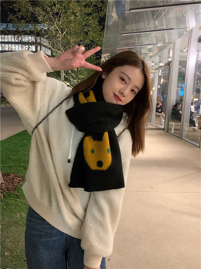 Bufanda Oso Kawaii Japonés para Mujer - Suave, Cálida y Versátil - Image 11