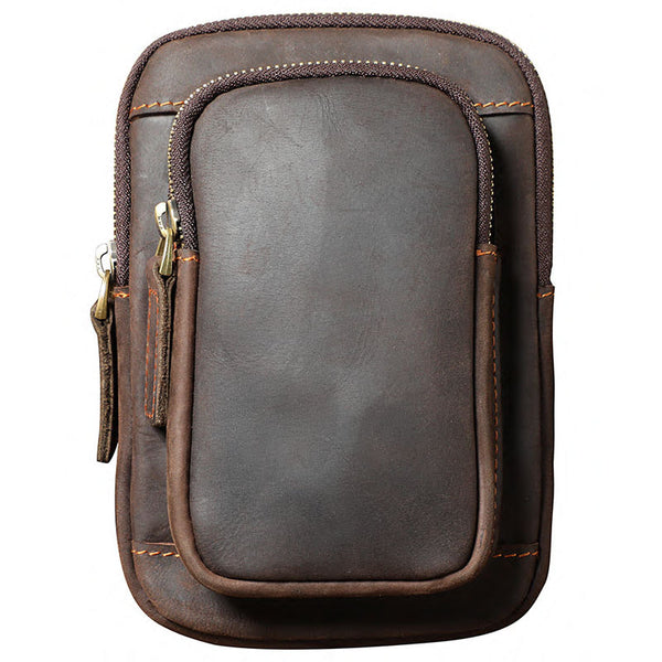 Bolsa Bandolera de Cuero Genuino para Hombre - Estilo Vintage - Image 3