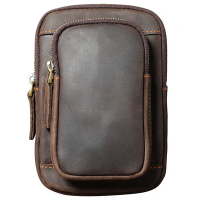 Bolsa Bandolera de Cuero Genuino para Hombre - Estilo Vintage - Image 3