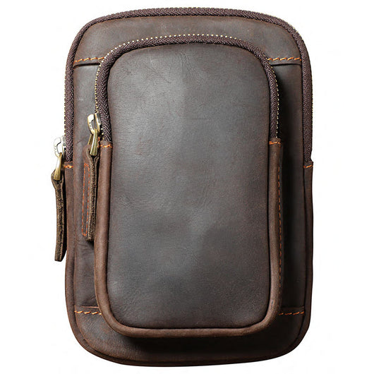 Bolsa Bandolera de Cuero Genuino para Hombre - Estilo Vintage - Image 3