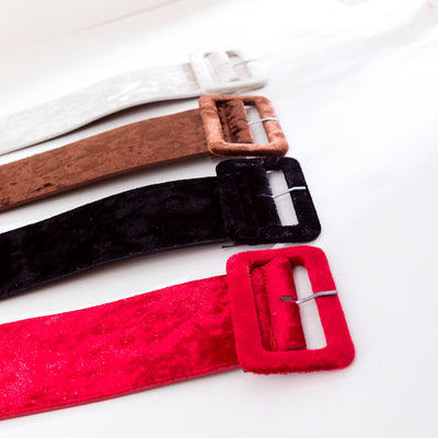 Cinturón de Terciopelo Dorado Seda para Mujer Otoño Invierno - Image 10