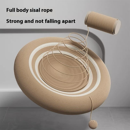 Nido Rascador Gato Integrado Resistente - Tablero Sisal Tejido Rattan Oversized - Image 2