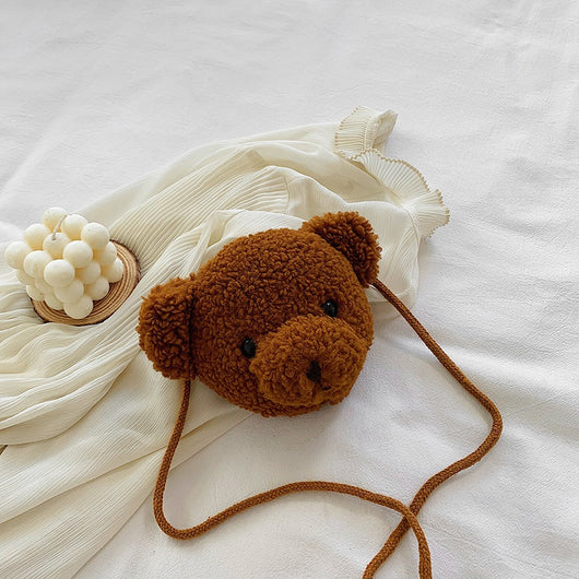 Bolsa de Peluche Adorable de Una Sola Correa con Diseño Infantil