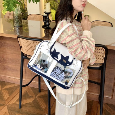 Bolso Mensajero de Hombro Estilo Preppy Original Portátil - Image 59